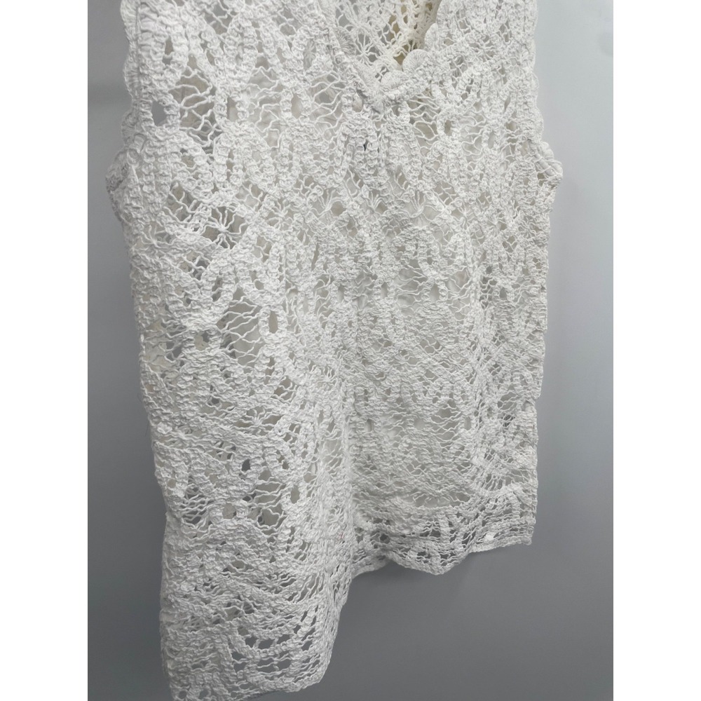 Sundance‎ Tank Top Womens Small White Khloe Crochet Lace Sleeveless Summer NWT - Picture 8 of 13